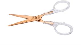 img 4 attached to Acrylic Gold Craft Scissors (6