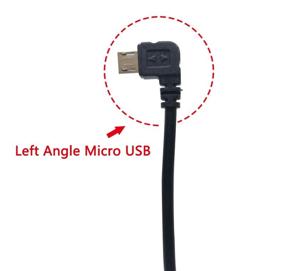 img 1 attached to Улучшите подключение питания и зарядку для HD PRO и Micro USB автомобильных видеорегистраторов с помощью комплекта жесткой проводки с левым углом Micro USB.