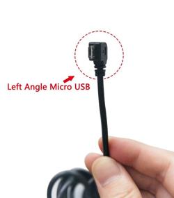 img 2 attached to Улучшите подключение питания и зарядку для HD PRO и Micro USB автомобильных видеорегистраторов с помощью комплекта жесткой проводки с левым углом Micro USB.