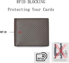 img 2 attached to Fiber Bi-Fold Wallet for Men: Organize Your 👔 Loved One's Accessories in Wallets, Card Cases & Money Organizers