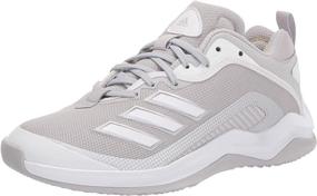 img 4 attached to 👟 Adidas FV9374 Men's Baseball Shoes: White/Silver Athletic Sneakers for peak performance