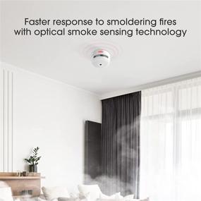 img 1 attached to 🔥 X-Sense XS01: 10-Year Battery Mini Smoke Detector with LED Indicator & Silence Button - Photoelectric Smoke Fire Alarm
