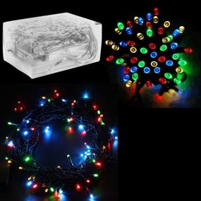 img 4 attached to Assorted Color 30 Mini Bulb LED Fairy String Lights - Battery Operated for 🌈 Valentine's Day, Romantic Weddings, Home Decoration, Room Lighting, Christmas, Crafts - 158 Inches Long String