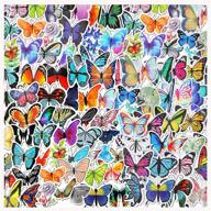 🦋 158-piece waterproof butterfly stickers: diy decorative scrapbook & envelope stickers logo