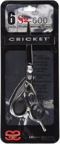 img 1 attached to 🔪 Cricket S-2 600 Carded Offset Hair Shear: Professional 6 Inch Scissors, Lightweight 2.88 Ounce Design