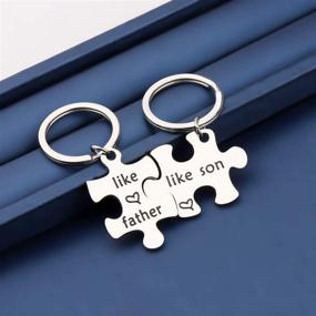 img 2 attached to MYOSPARK Father Keychain Puzzle Daddy
