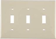 🔲 light almond standard toggle switch wallplate by power gear 50167999 logo