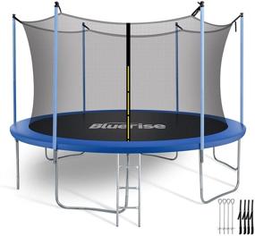 img 4 attached to Bluerise Trampoline: A Fun and Safe Indoor/Outdoor Recreational Trampoline for Kids - 6FT to 14FT Options Available