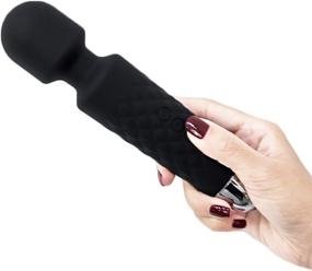 img 4 attached to 🌟 Handheld Rechargeable Mini Halo Personal Wand Massager - Cordless, Waterproof, Portable Magic Massage with 20 Adjustable Modes and 8 Speeds for Shoulder, Neck, Back, and Muscle Pain Relief