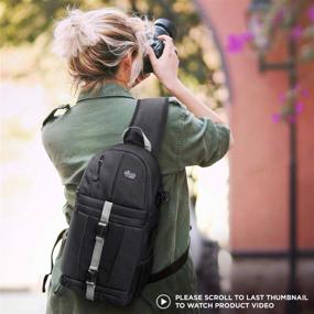 img 1 attached to 📷 Altura Photo Sling Camera Bag Backpack for DSLR & Mirrorless Cameras - Small, Compatible with Sony, Canon, Nikon - Compact Photography Backpack with Tripod Holder - Ideal Camera Bag for Travel