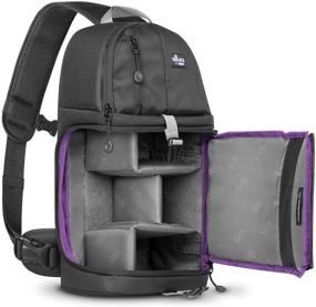 img 4 attached to 📷 Altura Photo Sling Camera Bag Backpack for DSLR & Mirrorless Cameras - Small, Compatible with Sony, Canon, Nikon - Compact Photography Backpack with Tripod Holder - Ideal Camera Bag for Travel