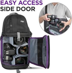 img 2 attached to 📷 Altura Photo Sling Camera Bag Backpack for DSLR & Mirrorless Cameras - Small, Compatible with Sony, Canon, Nikon - Compact Photography Backpack with Tripod Holder - Ideal Camera Bag for Travel