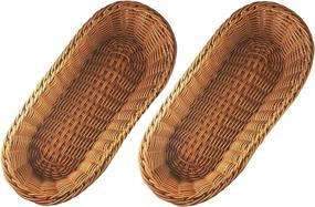 img 3 attached to 🧺 Polypropylene Wicker Bread Basket by KOVOT