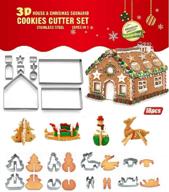 🎄 улучшите свою рождественскую выпечку с набором из 18 штук diy набором форм для печенья из нержавеющей стали joinor - создайте 3d пряничные домики, украшения для фондана и многое другое! логотип
