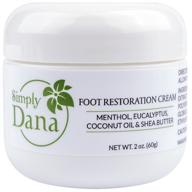🦶 invigorate and nourish your feet: simply dana foot restoration cream with menthol, eucalyptus, coconut oil & shea butter logo
