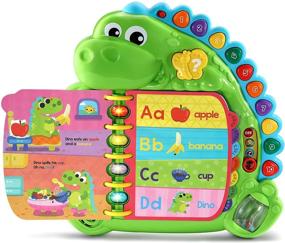 img 2 attached to LeapFrog Dino's Delightful Day Alphabet Book: Веселое обучение для детей, зеленый