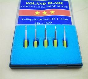 img 2 attached to 🔪 Enhanced Precision: Complete Set of 1 Holder + 15pcs Blades for Roland Vinyl Cutter Blade Holder