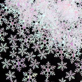 img 4 attached to ❄️ Enhance Your Winter Wonderland Party with FOIMAS 1600pcs Christmas Snowflake Confetti!