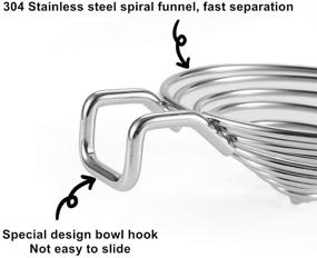 img 1 attached to 🥚 Premium Stainless Steel Egg White Separator with Long Handle - Drip-Free & Mess-Free Dishwasher Safe Design