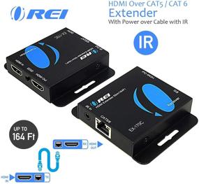 img 3 attached to 🔌 HDMI удлинитель через CAT5/CAT6 от OREI с ИК-пультом - диапазон 164 фута - петля - полное HD 1080P распределение сигнала (EX-170C)