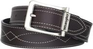 👖 rugged wear belt for men by wrangler logo