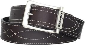 img 1 attached to 👖 Rugged Wear Belt for Men by Wrangler