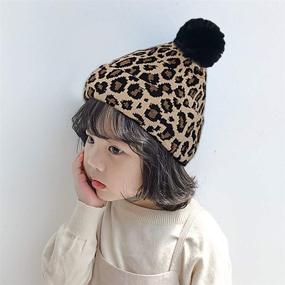 img 3 attached to XYIYI Cheetah Beanie Leopard Pattern