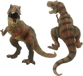 img 3 attached to Tinsow Tyrannosaurus Dinosaur Action Figure, Jurassic Themed