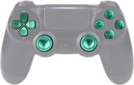 🎮 upgrade your ps4 controller with extremerate green metal buttons and replacement kits логотип