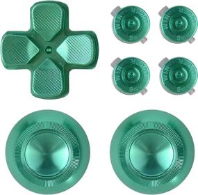 img 3 attached to 🎮 Upgrade Your PS4 Controller with eXtremeRate Green Metal Buttons and Replacement Kits