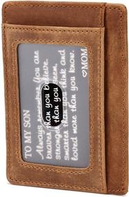 img 1 attached to 👛 FAYERXL Minimalist Wallets: A Stylish Men's Accessory Perfect for Dad's Little Princess