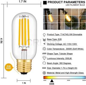 img 2 attached to 🔆 CRLight Dimmable Filament Tubular Equivalent