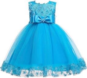 img 4 attached to Weileenice Christmas Dresses with Bowknot for Girls 6-7 Years Old