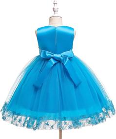 img 2 attached to Weileenice Christmas Dresses with Bowknot for Girls 6-7 Years Old