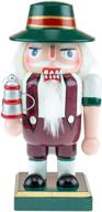 🎄 clever creations german 6 inch chubby wooden nutcracker: festive christmas shelf and table décor for a jolly holiday atmosphere logo
