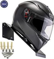 high-performance bestunt helmet display: motorcycle holder shelf rack storage fixation, wall mount (black) logo