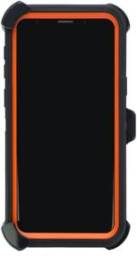 img 3 attached to 🐢 WallSkiN Turtle Series Galaxy S9 Belt Clip Case (5.8") – Camouflage/Orange, 3-Layer Full Body Protective Cover with Holster, Kickstand, Shock, Drop, and Dust Proof – Lifetime Guarantee