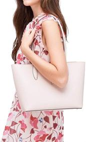 img 3 attached to Chic Collection: Kate Spade Large Leather Beige Handbags & Wallets for Women