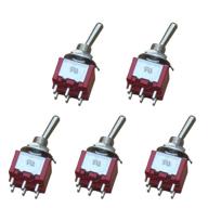 🔘 etopars 5 x on/off/on mini miniature toggle switch dashboard dpdt 6pin – versatile and reliable control switch for various applications logo