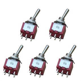 img 4 attached to 🔘 Etopars 5 X On/Off/On Mini Miniature Toggle Switch Dashboard DPDT 6Pin – Versatile and Reliable Control Switch for Various Applications