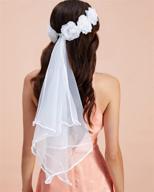 🌸 xo, fetti boho flower crown bachelorette party veil - bridal shower & engagement decor, bride to be gift, bachelorette favor logo
