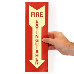 img 4 attached to 🧯 SmartSign Fire Extinguisher Label with Durable Lamination