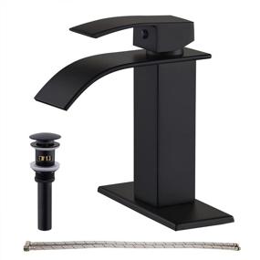 img 4 attached to 💧 Stunning Waterfall Bathroom Faucet for Lavatory - GENBONS