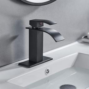 img 3 attached to 💧 Stunning Waterfall Bathroom Faucet for Lavatory - GENBONS