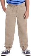 🌿 sustainable comfort: haggar little boy's regular 4-7 jogger pant for eco-conscious kids logo