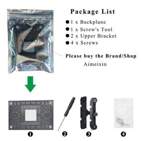 img 3 attached to 🔧 Aimeixin AM4 CPU Heatsink Bracket: Secure Socket Retention Mount for Hook-Type Air-Cooled or Water-Cooled Radiators. Compatible with AMD B350, X370, A320 (Black)