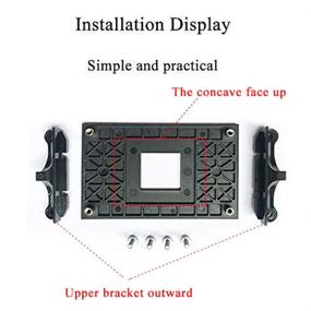 img 2 attached to 🔧 Aimeixin AM4 CPU Heatsink Bracket: Secure Socket Retention Mount for Hook-Type Air-Cooled or Water-Cooled Radiators. Compatible with AMD B350, X370, A320 (Black)