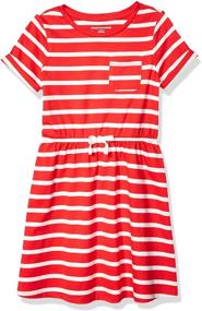 img 2 attached to Amazon Essentials Short Sleeve Elastic T Shirt Girls' Clothing for Dresses