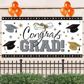 img 2 attached to 🎉 BCHOCKS Large Graduation Photo Backdrop: Celebrate 2021 Graduation with a 6.5x3.8ft Party Banner for Unforgettable Photography and Decor!