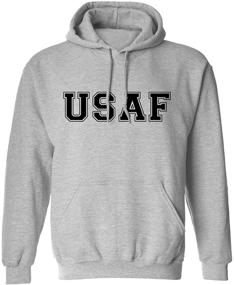 img 2 attached to Худи серого цвета с логотипом США "USAF Force